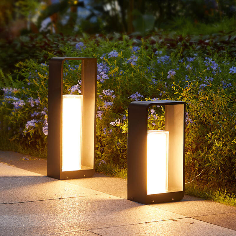 Solar-Laterne Außen Schwarz – LED Gartenleuchte mit Fernbedienung-Outdoor light-Lumensis-Klein-Warmes Licht (3000K)-Lumensis