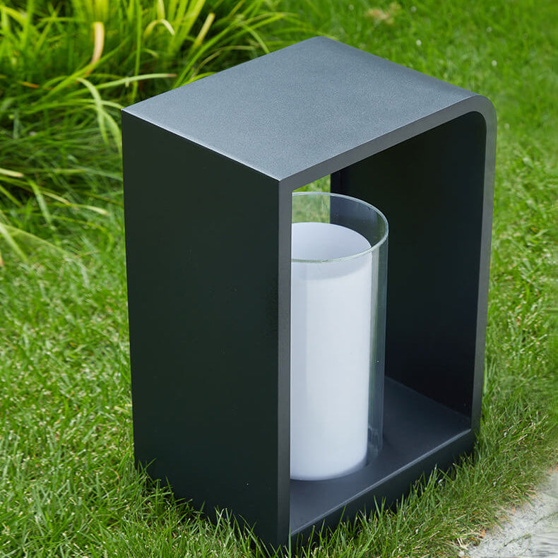 Solar-Laterne Außen Schwarz – LED Gartenleuchte mit Fernbedienung-Outdoor light-Lumensis-Klein-Warmes Licht (3000K)-Lumensis