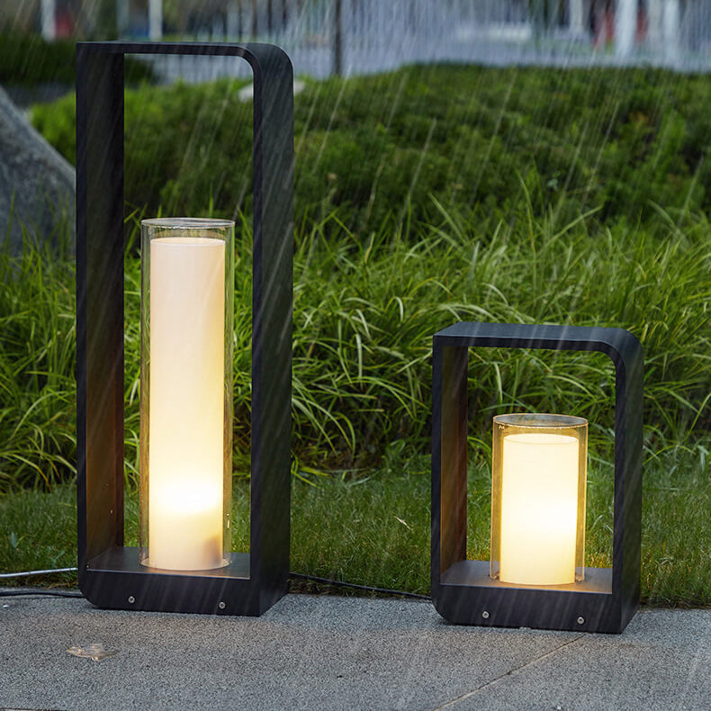 Solar-Laterne Außen Schwarz – LED Gartenleuchte mit Fernbedienung-Outdoor light-Lumensis-Groß-Warmes Licht (3000K)-Lumensis