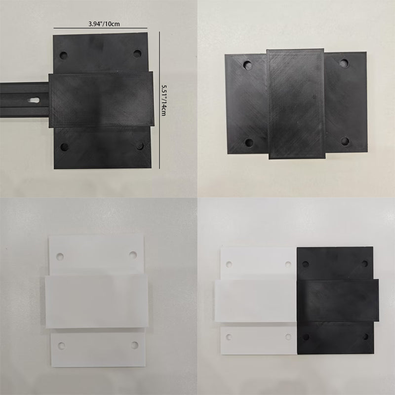LED Schienensystem – Verstellbare Spotlights im Industrial Design-Flush Mount Lighting-Lumensis-3-flammig | 100 cm Schiene-Schwarz-Lumensis