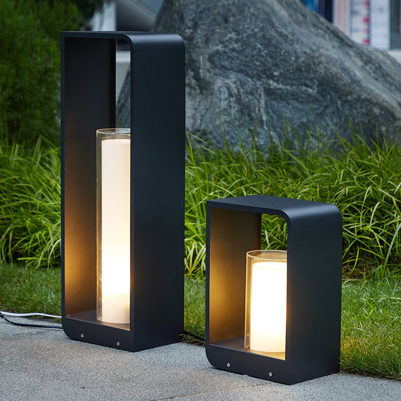 Solar-Laterne Außen Schwarz – LED Gartenleuchte mit Fernbedienung-Outdoor light-Lumensis-Klein-Warmes Licht (3000K)-Lumensis