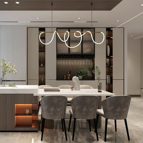 LED Pendelleuchte Wellen-Design – Moderne Designer-Hängelampe