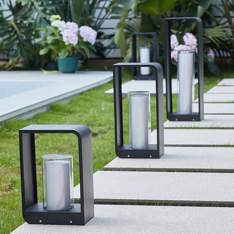 Solar-Laterne Außen Schwarz – LED Gartenleuchte mit Fernbedienung-Outdoor light-Lumensis-Klein-Warmes Licht (3000K)-Lumensis