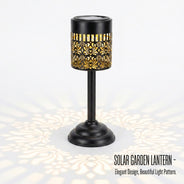 Solar Tischleuchte Outdoor IP44 – dekorative LED Gartenlampe mit Blumen-Design für Terrasse & Balkon