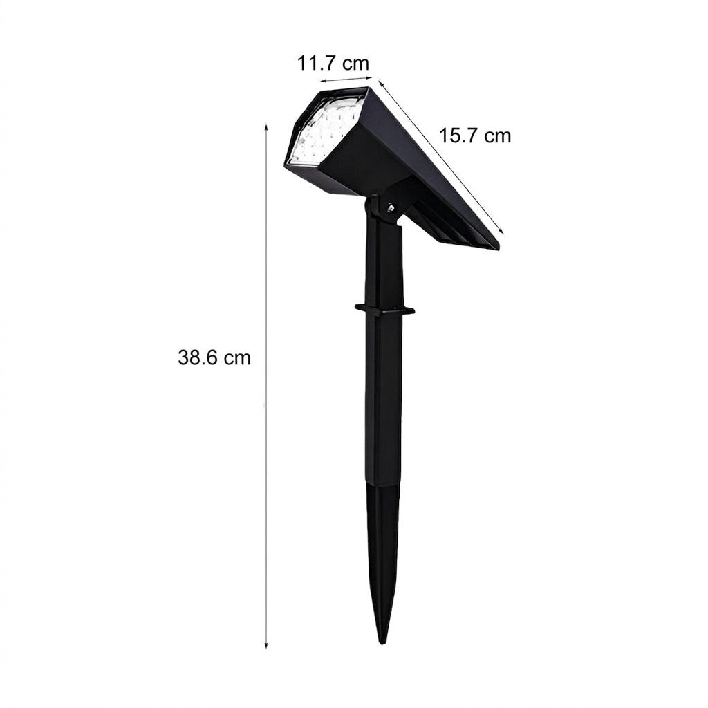 LED Solar-Gartenstrahler mit Erdspieß – Verstellbarer Outdoor-Spot-Lighting > Outdoor Lighting > Landscape Lighting > Spotlights-Lumensis-Warmweiß-2 Stück-Lumensis