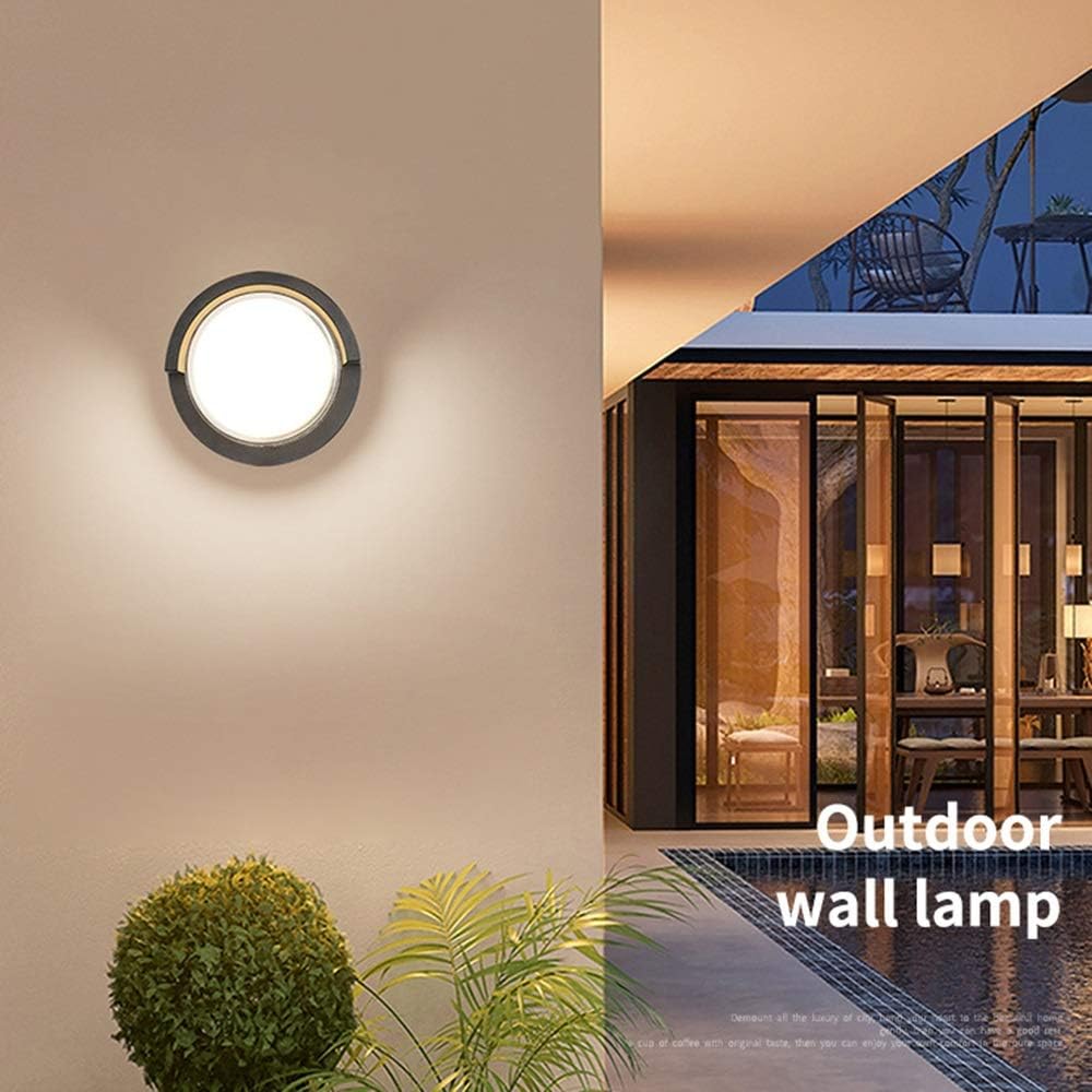 Runde Outdoor-Wandlampe