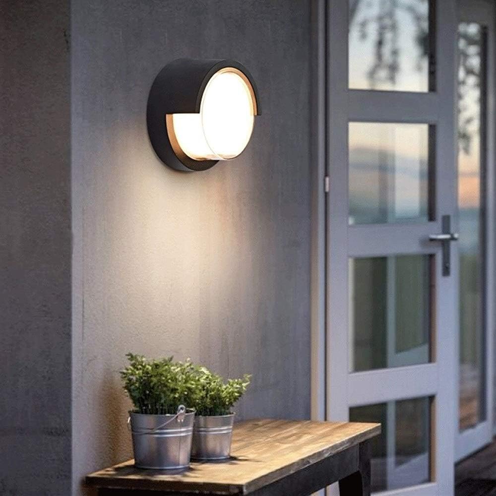 Runde Outdoor-Wandlampe