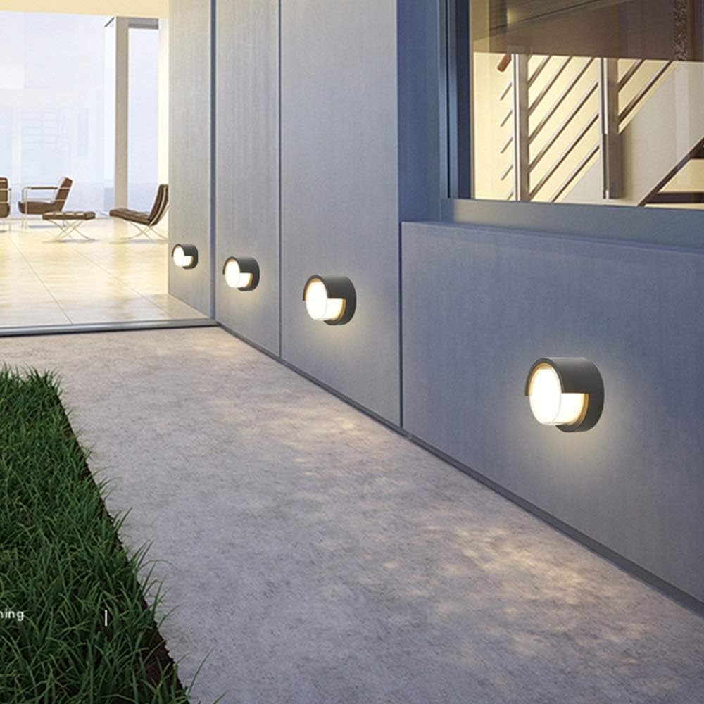Runde Outdoor-Wandlampe