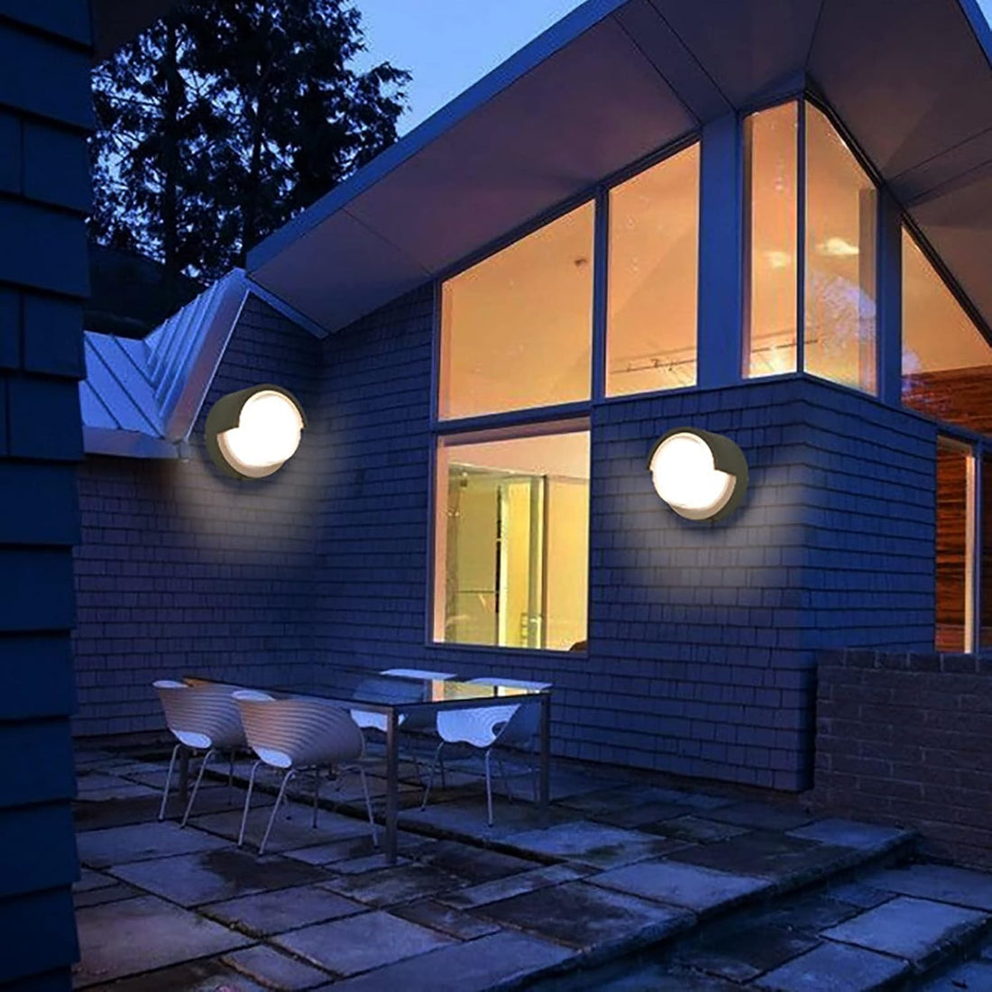 Runde Outdoor-Wandlampe