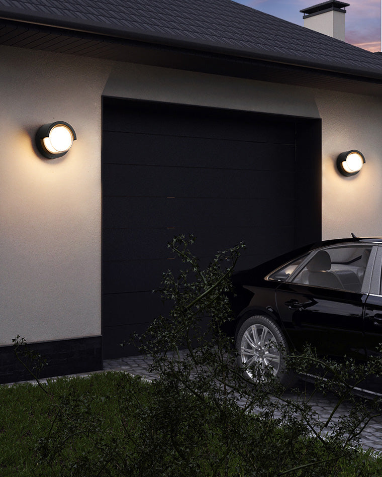 Runde Outdoor-Wandlampe