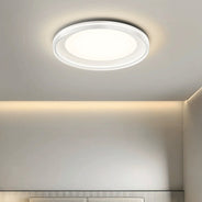 Stufenlos dimmbare LED Deckenlampe – Inkl. Fernbedienung & Farbauswahl-Flush Mount Lighting-Lumensis-Weißes Licht (5000K)-Weiß - Rund-Lumensis