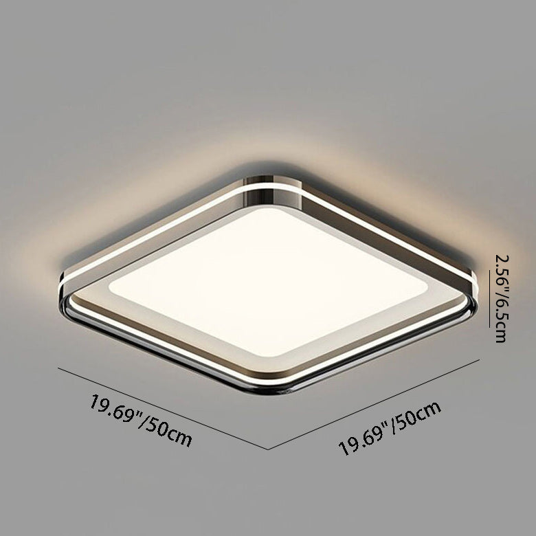 Stufenlos dimmbare LED Deckenlampe – Inkl. Fernbedienung & Farbauswahl-Flush Mount Lighting-Lumensis-Weißes Licht (5000K)-Weiß - Rund-Lumensis