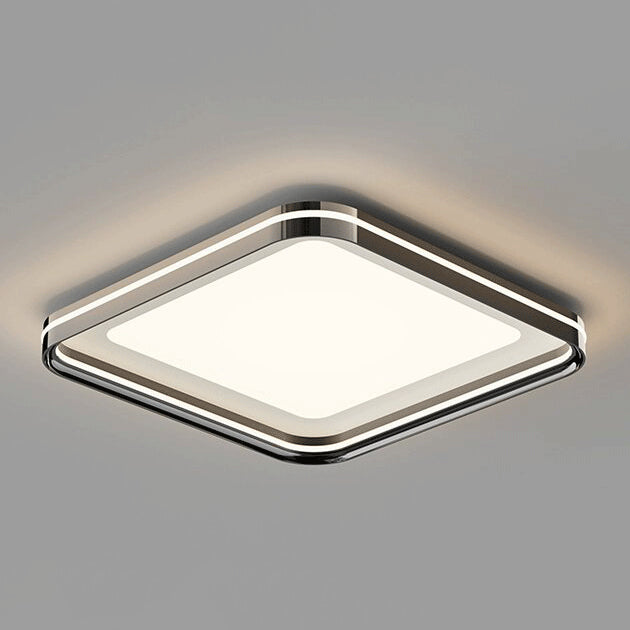 Stufenlos dimmbare LED Deckenlampe – Inkl. Fernbedienung & Farbauswahl-Flush Mount Lighting-Lumensis-Weißes Licht (5000K)-Weiß - Rund-Lumensis