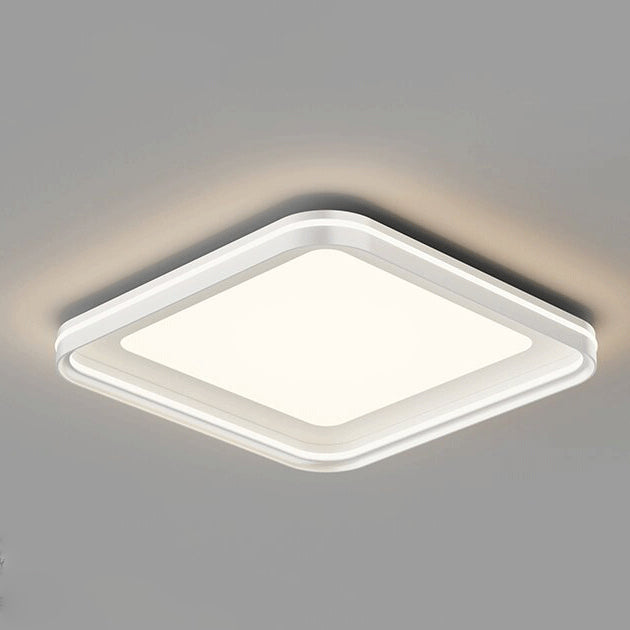 Stufenlos dimmbare LED Deckenlampe – Inkl. Fernbedienung & Farbauswahl-Flush Mount Lighting-Lumensis-Weißes Licht (5000K)-Weiß - Rund-Lumensis