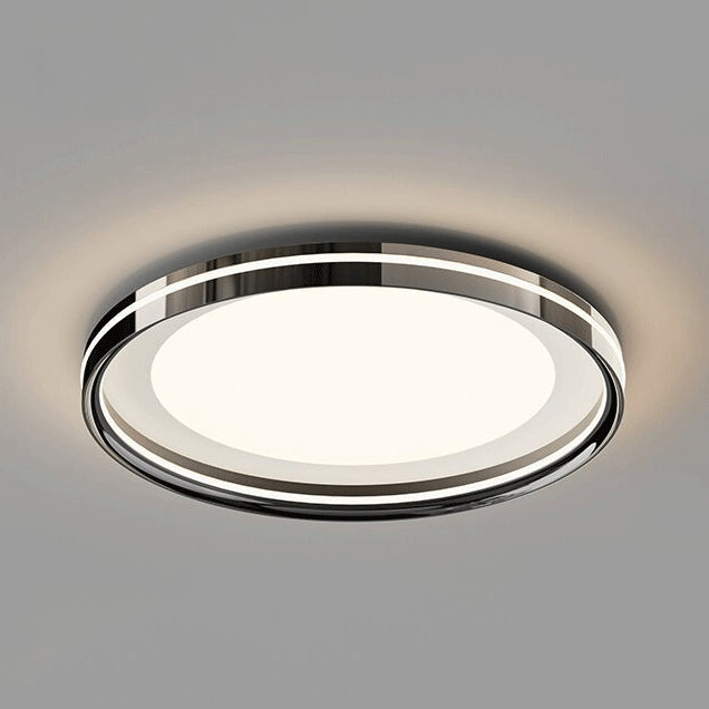 Stufenlos dimmbare LED Deckenlampe – Inkl. Fernbedienung & Farbauswahl-Flush Mount Lighting-Lumensis-Weißes Licht (5000K)-Weiß - Rund-Lumensis