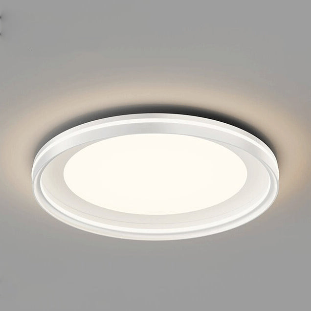 Stufenlos dimmbare LED Deckenlampe – Inkl. Fernbedienung & Farbauswahl-Flush Mount Lighting-Lumensis-Weißes Licht (5000K)-Weiß - Rund-Lumensis