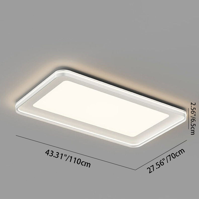 Stufenlos dimmbare LED Deckenlampe – Inkl. Fernbedienung & Farbauswahl-Flush Mount Lighting-Lumensis-Weißes Licht (5000K)-Weiß - Rund-Lumensis