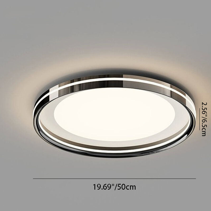 Stufenlos dimmbare LED Deckenlampe – Inkl. Fernbedienung & Farbauswahl-Flush Mount Lighting-Lumensis-Weißes Licht (5000K)-Weiß - Rund-Lumensis