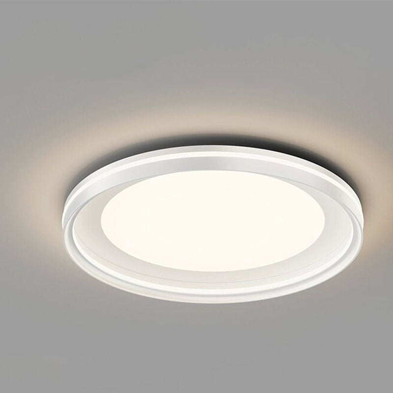 Stufenlos dimmbare LED Deckenlampe – Inkl. Fernbedienung & Farbauswahl-Flush Mount Lighting-Lumensis-Weißes Licht (5000K)-Weiß - Rund-Lumensis