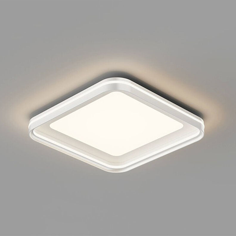 Stufenlos dimmbare LED Deckenlampe – Inkl. Fernbedienung & Farbauswahl-Flush Mount Lighting-Lumensis-Weißes Licht (5000K)-Weiß - Rund-Lumensis