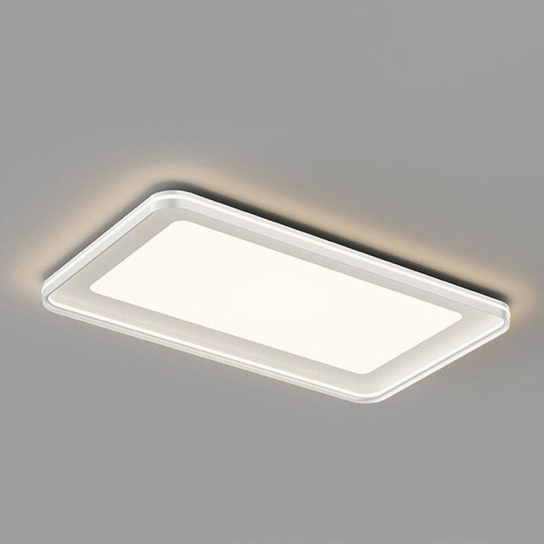 Stufenlos dimmbare LED Deckenlampe – Inkl. Fernbedienung & Farbauswahl-Flush Mount Lighting-Lumensis-Weißes Licht (5000K)-Weiß - Rechteckig-Lumensis