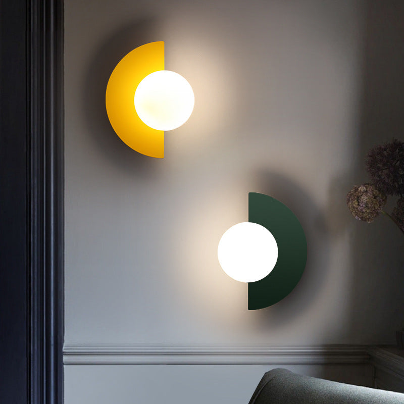 Geometrische LED Wandleuchte – Modernes Designer-Licht mit Farbakzenten-Wall Lights-Lumensis-Dunkel Grün-100V-120V-Lumensis