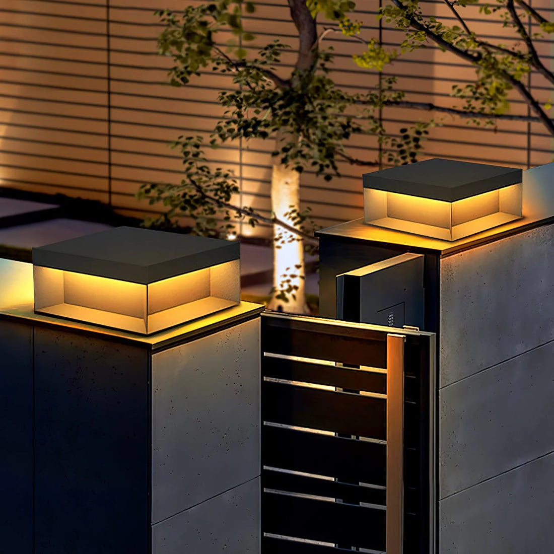 Solar LED Würfel Außenleuchte – Wetterfeste Gartenlampe IP65 mit Warmweißem Licht-Lighting > Outdoor Lighting > Outdoor Post Lights > Pillar Lights-Lumensis-25cm-Solar-Lumensis