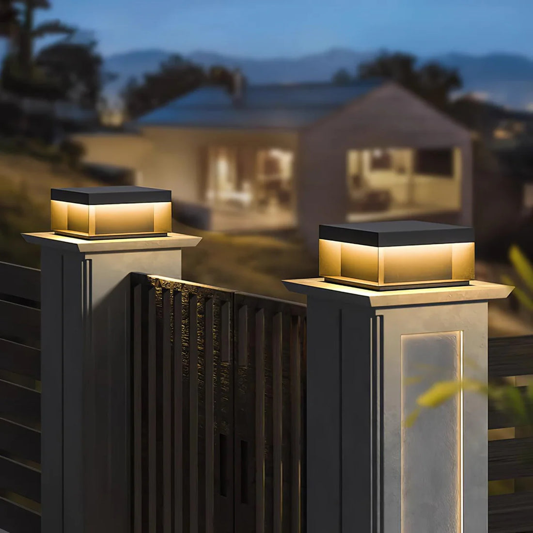 Solar LED Würfel Außenleuchte – Wetterfeste Gartenlampe IP65 mit Warmweißem Licht-Lighting > Outdoor Lighting > Outdoor Post Lights > Pillar Lights-Lumensis-25cm-Solar-Lumensis
