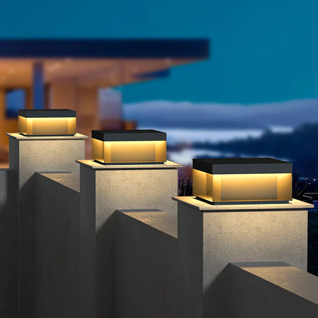 Solar LED Würfel Außenleuchte – Wetterfeste Gartenlampe IP65 mit Warmweißem Licht-Lighting > Outdoor Lighting > Outdoor Post Lights > Pillar Lights-Lumensis-25cm-Solar-Lumensis