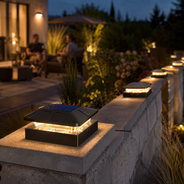 Solar Pfostenleuchten Außen – LED Zaun- & Deckleuchten mit 6 Lichtmodi für Terrasse, Treppe & Garten