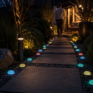 Leuchtende Dekosteine Sterne 70er Set – Glow Stones für Garten, Blumentöpfe, Halloween & Weihnachten