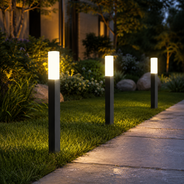 LED-Pollerleuchte mit Bewegungsmelder