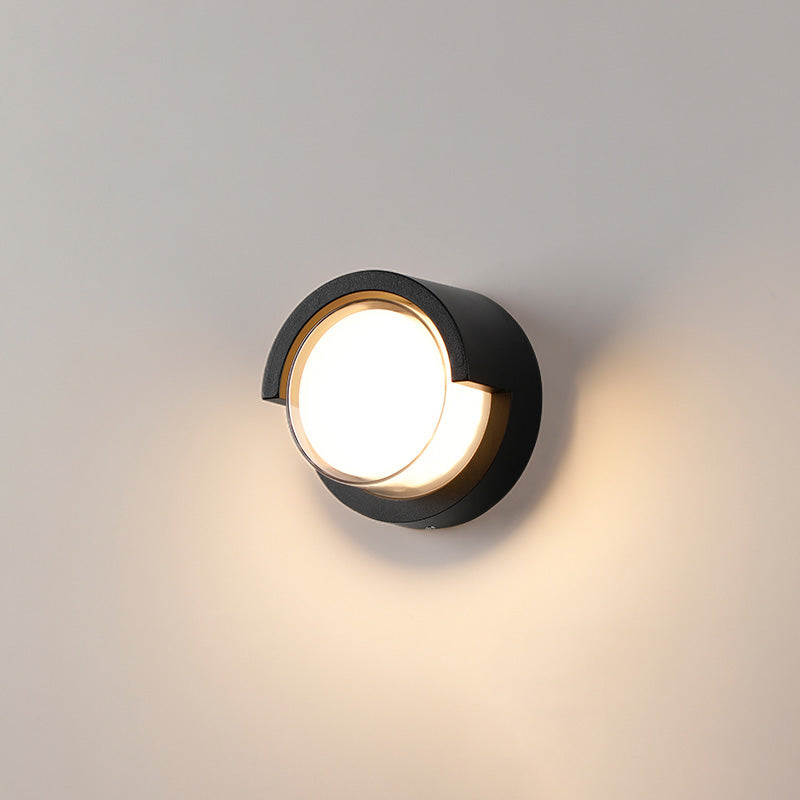 Runde Outdoor-Wandlampe