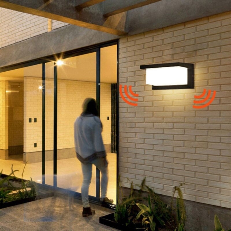 LED-Außenwandleuchte mit Sensor
