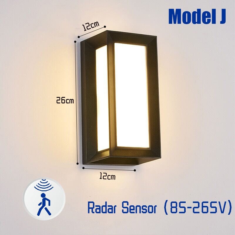 LED-Außenwandleuchte mit Sensor