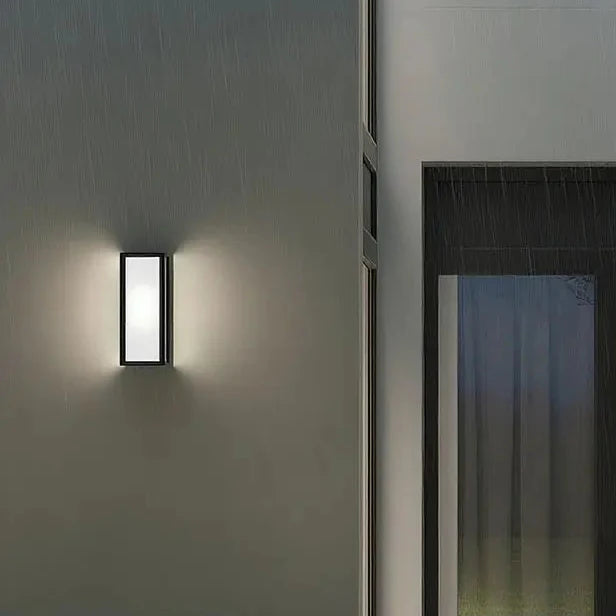 Quadratische LED-Außenwandleuchte