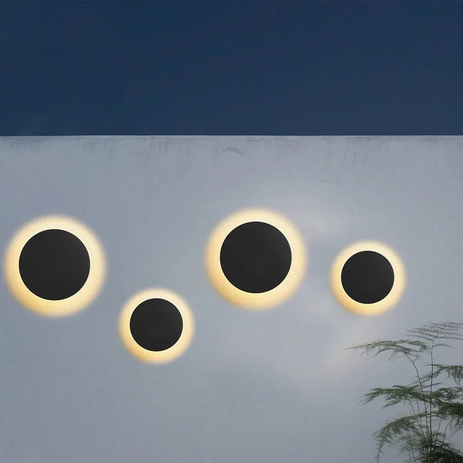 Wasserdichte LED-Wandleuchte rund