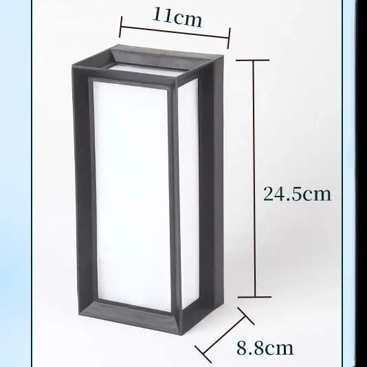 Quadratische LED-Außenwandleuchte