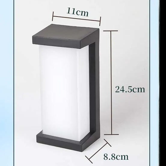 Quadratische LED-Außenwandleuchte