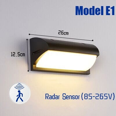 LED-Außenwandleuchte mit Sensor