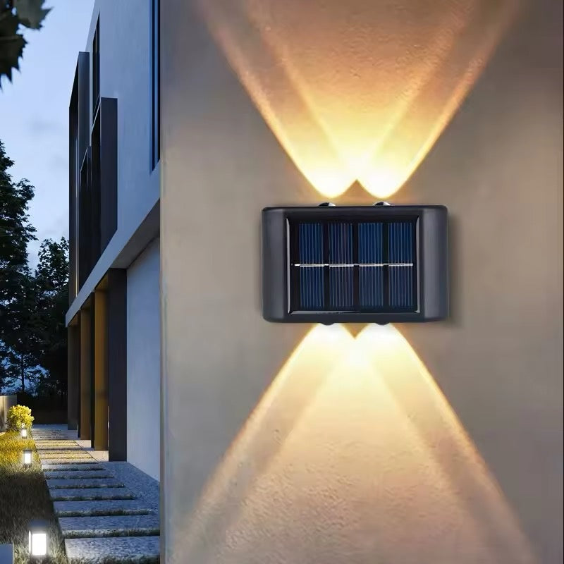 Solar Wandleuchte Up & Down – Außenleuchte Kabellos mit Sensor-Outdoor light-Lumensis-Warmweiß-8.90 x 5.70 x 2.30cm (3.5