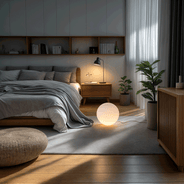 LED-Gartenkugel mit Dimmfunktion