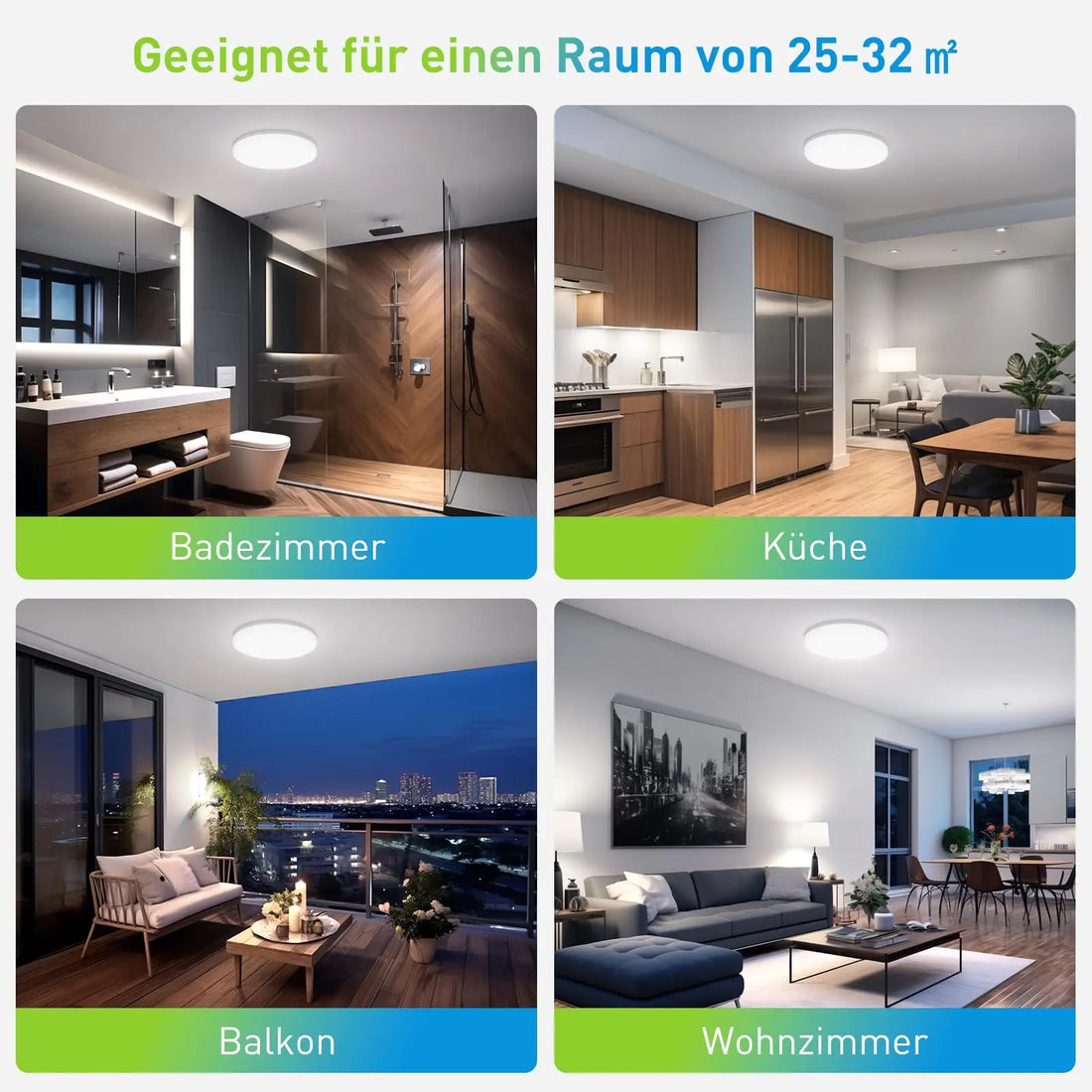 Minimalistische LED Deckenleuchte Rund – Ultraflaches Design & Blendfreies Licht-Lumensis-Kaltes Weiß-30CM-48W-Lumensis