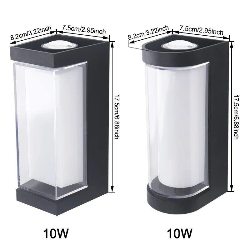 Minimalistische Up-Down-LED-Wandleuchte