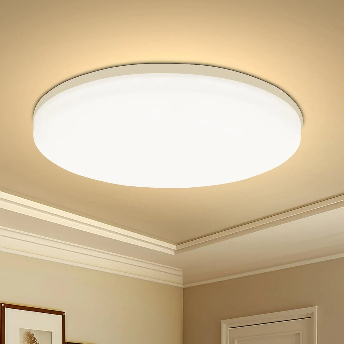 Minimalistische LED Deckenleuchte Rund – Ultraflaches Design & Blendfreies Licht-Lumensis-Warmes Weiß-15CM-18W-Lumensis