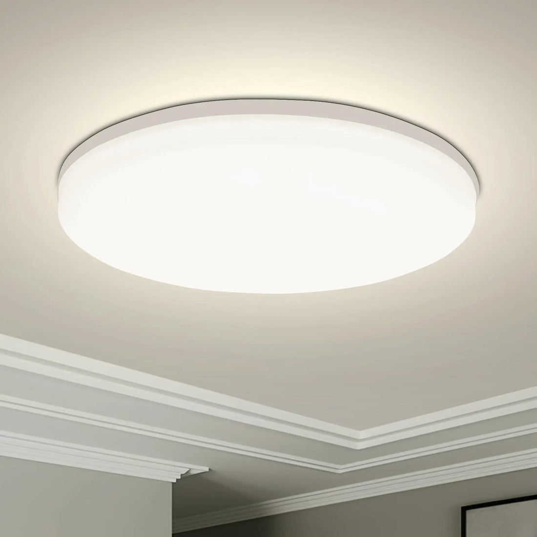 Minimalistische LED Deckenleuchte Rund – Ultraflaches Design & Blendfreies Licht-Lumensis-Neutrales Licht-15CM-18W-Lumensis