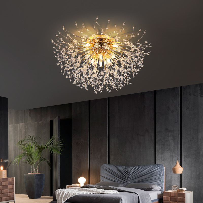 LED Deckenlampe Pusteblume – Florale Designerleuchte in Gold & Silber-Ceiling lamps-Lumensis-4 Köpfe Silber-Weißes Licht-Lumensis