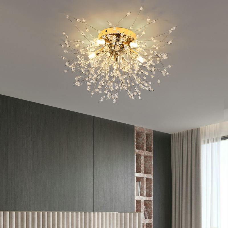 LED Deckenlampe Pusteblume – Florale Designerleuchte in Gold & Silber-Ceiling lamps-Lumensis-4 Köpfe Silber-Weißes Licht-Lumensis