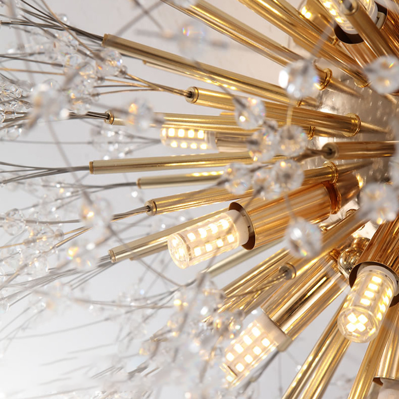 LED Deckenlampe Pusteblume – Florale Designerleuchte in Gold & Silber-Ceiling lamps-Lumensis-4 Köpfe Silber-Weißes Licht-Lumensis