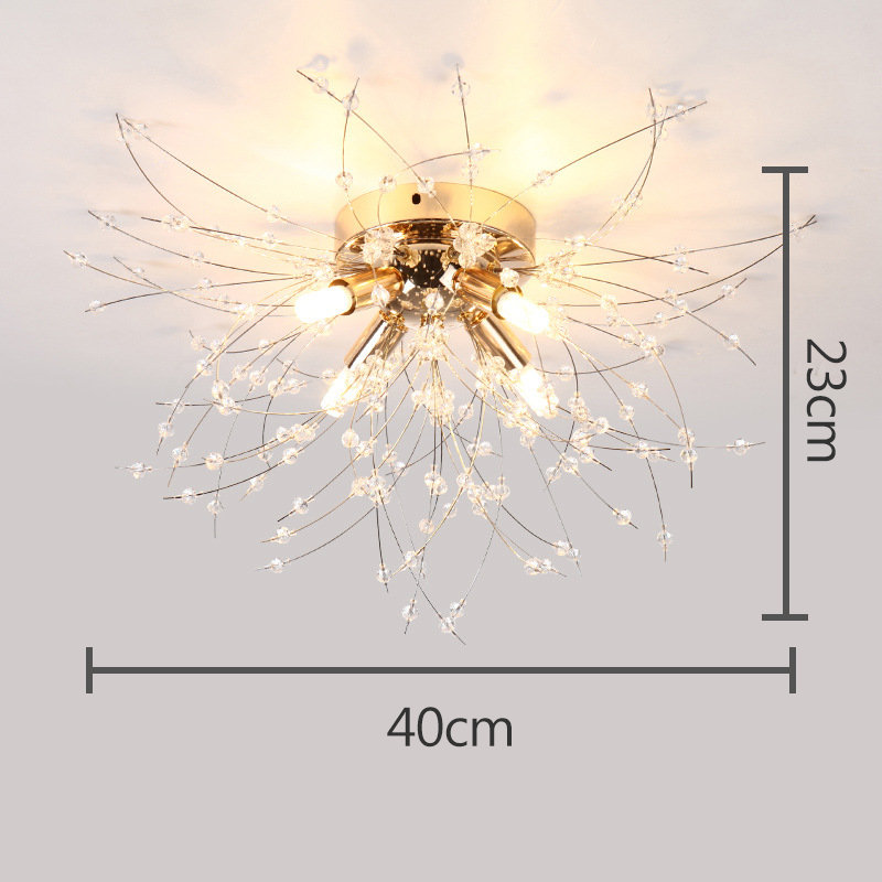 LED Deckenlampe Pusteblume – Florale Designerleuchte in Gold & Silber-Ceiling lamps-Lumensis-4 Köpfe Silber-Weißes Licht-Lumensis